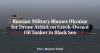 Russian Military Blames Ukraine for Drone Attack on Greek-Owned Oil Tanker in Black Sea