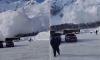 Terrifying moment enormous avalanche engulfs ski resort at Europe's tallest mountain before sweeping over tourists as they ran for their lives