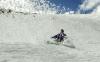 From the archives: A snowboarder comes down a glacier in Austria, 2001