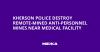 Kherson Police Destroy Remote-Mined Anti-Personnel Mines Near Medical Facility