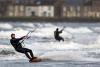 Connecticut Adrenaline Junkies go Kite Surfing in the Cold