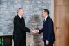 President Ilham Aliyev met with Prime Minister and Foreign Minister of Qatar in Davos