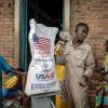 The final sacks of rice from the now-dismantled USAID pictured at a food distribution centre in Burundi