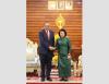 Farewell Meeting between Cambodian NA President and Indonesi...