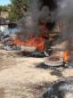 iciHaiti - Incident : Haitians block the international highway linking the Dominican Republic to Haiti