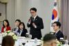 Prime minister Kim Min-seok meets Korean leaders, residents in New York