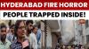 Hyderabad Fire: 6 Trapped as Massive Blaze Engulfs Bacha Furniture in Nampally