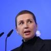 Denmark's Prime Minister Mette Frederiksen speaks at the press conference of the North Sea Summit