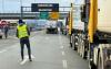Balkan truck drivers block border crossings in protest of EU entry rules