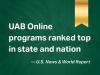 UAB Online leads Alabama in multiple categories in U.S. News Best Online Programs rankings