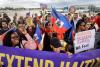 Union workers rally at Fort Lauderdale airport to extend protection status for Haitian immigrants