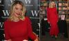 Helen Flanagan wows in a figure-hugging red dress at her book signing for new tell-all memoir after actress opened up about her 'confusion' over her sexuality