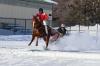 Maine riders, horses and skiers brave the cold in this growing extreme winter sport