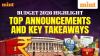 Budget Highlights 2026: Big announcements on STT, tourism, manufacturing, MSMEs