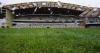 Iconic football stadium destroyed by storm as one end of pitch completely wrecked