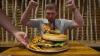 People Visit A Restaurant In Tennessee For Its Massive Burger Challenge Featured On Man V. Food