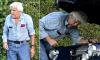 Jay Leno, 75, plays mechanic as he looks under the hood of his broken down vintage car in Los Angeles