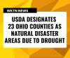 USDA Designates 23 Ohio Counties as Natural Disaster Areas due to Drought