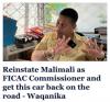‘Get the Car Back on the Road,’ says Waqanika by reinstating her client Malimali as FICAC Commissioner. But despite Court Ruling, FIJILEAKS  Editor as Complainant against Prasad, still has Legal Standing at Wheel