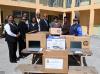 Bahamas Customs donates laptops and other equipment to T.A. Thompson Junior High School