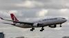 Turkish airlines plane catches fire
