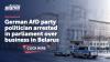 German AfD party politician arrested in parliament over business in Belarus