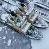 Most of the world's icebreakers are built in Finland - like the Urho, Kontio and Sisu, moored in Helsinki