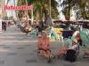 Pleasant February weather draws tourists to unwind along Jomtien Beach