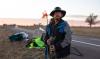 Like a rolling stone: Man comes through St. Joseph on near 3,000-mile walk to Washington D.C.