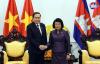 Cambodian and Vietnamese National Assembly Presidents Hold T...