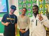 ‘It’s cool to pick up a book’: MC Grammar and DJ AG join school choir to get children reading