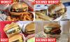 Classic American fast food joint awarded WORST burger in official rankings: 'greasy patties and soggy buns'