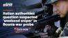 Italian authorities question suspected ‘weekend sniper’ in Bosnia war probe