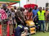 Agric Minister, WFP outdoor fabricating equipment at Savelugu