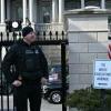Israeli Prime Minister Benjamin Netanyahu arrived at the White House via a side entrance