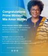 Pisas Congratulates Mia Mottley on Third Term as Prime Minister of Barbados