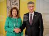 Bulgarian President Iotova Meets Croatian PM Plenkovic at Munich Security Conference
