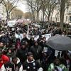Several thousand people protested in Paris in January over the death of a Mauritanian immigrant worker in police custody