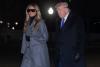 Questions swirl after Melania leaves Air Force One in middle of night wearing sunglasses