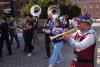 Mardi Gras meets music school on Academic Walk