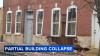 Partial building collapse closes street in Wilmington, Delaware
