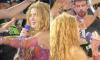 Shakira is left horrified as she spots a cardboard cutout of her ex Gerard Pique in the crowd during her concert in El Salvador
