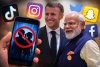 ‘You will join the club’: Macron urges Modi to ban social media for minors