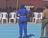 Mali ya Mkubwa!! Netizens react to video of a well-endowed policewoman shaking her ‘assets’ during an event (WATCH)