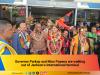 Governor Parkop welcomes Miss Bird of Paradise to Port Moresby