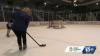 Experiencing the Winter Games in Alabama: Sarah and Sylvie try playing hockey