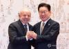 (LEAD) Lee, Brazil's Lula hold summit talks to expand bilateral ties