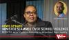 Minister slammed over school violence