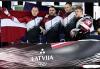 Latvian four-man bobsleigh team in 10th place
