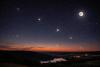 Cosmic parade at sunset: Six worlds line up over Luxembourg’s evening sky in late-February